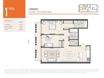 3 Ambientes Balcón al Frente en Construcción en Venta en Villa del Parque