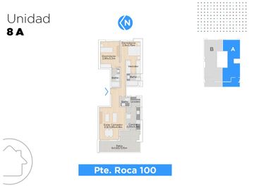 Departamento de dos dormitorios con amenities a una cuadra del rio.