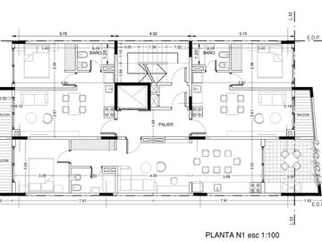 Departamento de tres ambientes tipo Penthouse con parrilla y terraza propia a la venta