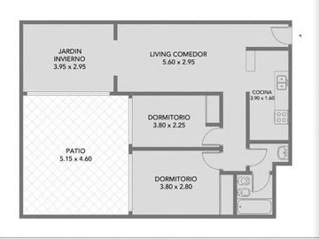 EXCELENTE 3 AMBIENTES CON PATIO APTO VIVIENDA Y PROFESIONAL