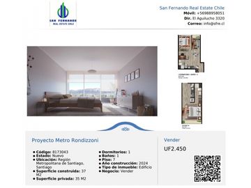 Proyecto Entrega Inmediata  Metro Rondizzoni