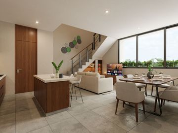 Departamento en venta con amenidades en Temozón Norte