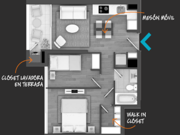 Departamento en Venta cercano Metro Ñuble / Guillermo Mann / Inversión Inmobiliaria / Ñuñoa