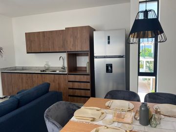 Departamento en venta amueblado Mérida Yucatán, Trana Temozón Norte