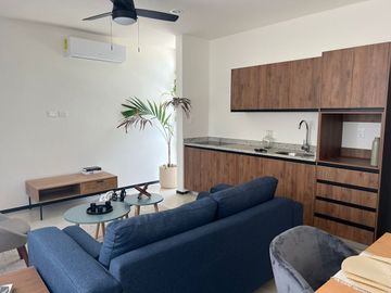 Departamento en venta amueblado Mérida Yucatán, Trana Temozón Norte