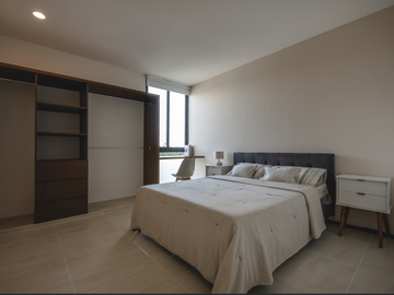 Departamento en venta amueblado Mérida Yucatán, Trana Temozón Norte