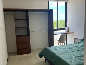 Departamento en venta amueblado Mérida Yucatán, Trana Temozón Norte
