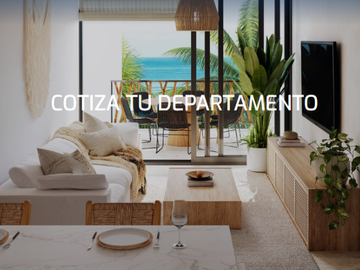 Departamento en Sisal frente al mar en venta. Cerca de Merida Yucatan