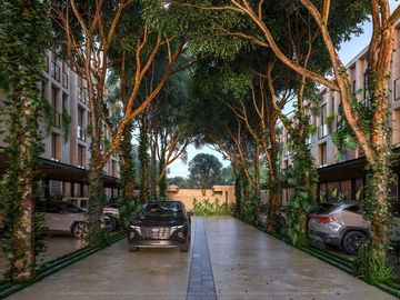 Departamento en preventa con amenidades en Santa Gertrudis Copo