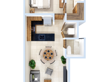 Departamento en preventa con amenidades en Santa Gertrudis Copo