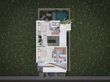 Vive en privada al norte de merida con lago artificial