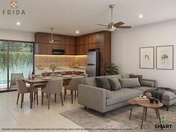 Casita de un piso dentro de privada