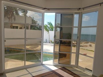 Casa frente al mar en Santa Clara, Yucatán