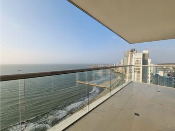 Apartamento Bocagrande vista al mar y centro amurallado