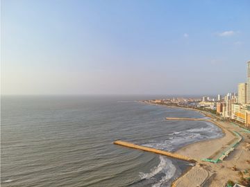 Apartamento Bocagrande vista al mar y centro amurallado