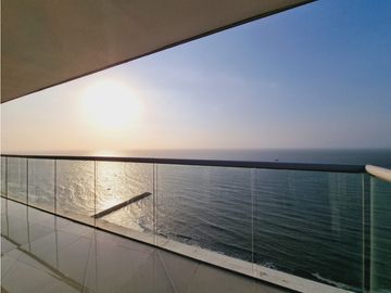 Apartamento Bocagrande vista al mar y centro amurallado