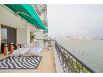 Apartamento Bocagrande sobre la bahia