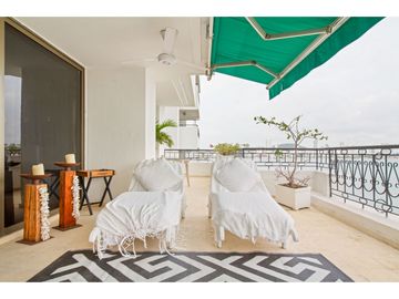 Apartamento Bocagrande sobre la bahia