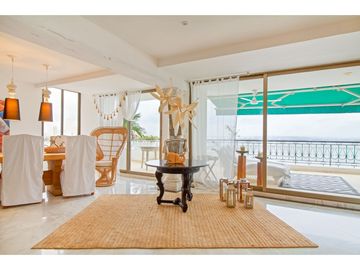Apartamento Bocagrande sobre la bahia