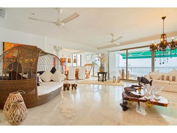 Apartamento Bocagrande sobre la bahia