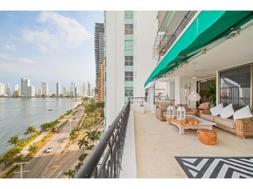 Apartamento Bocagrande sobre la bahia