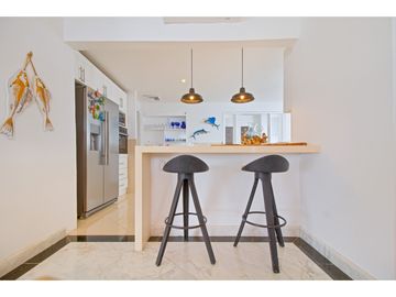 Apartamento Bocagrande sobre la bahia