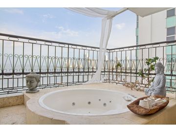 Apartamento Bocagrande sobre la bahia