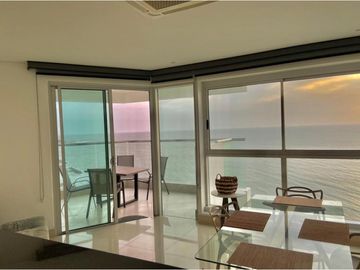 Apartamento Bocagrande vista al mar y centro amurallado