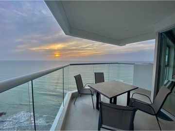 Apartamento Bocagrande vista al mar y centro amurallado