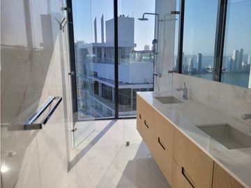 Apartamento Bocagrande sobre la bahia