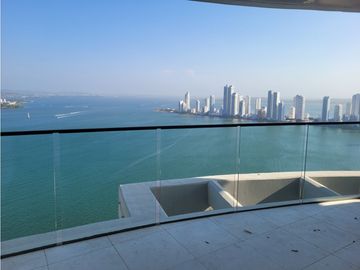 Apartamento Bocagrande sobre la bahia