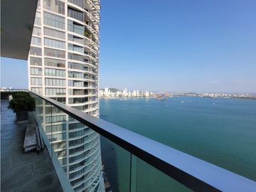 Apartamento Bocagrande sobre la bahia