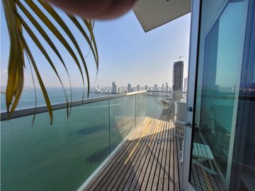 Apartamento Bocagrande sobre la bahia