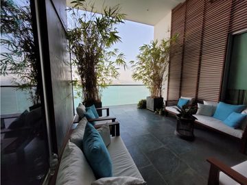 Apartamento Bocagrande sobre la bahia