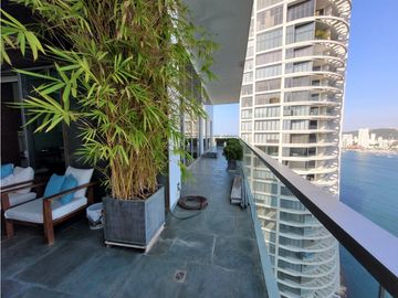 Apartamento Bocagrande sobre la bahia