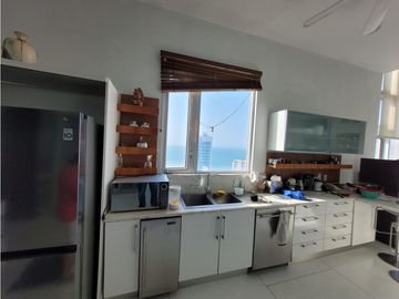 Apartamento Bocagrande sobre la bahia