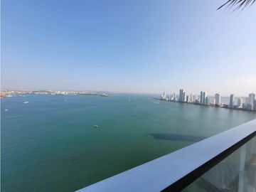 Apartamento Bocagrande sobre la bahia