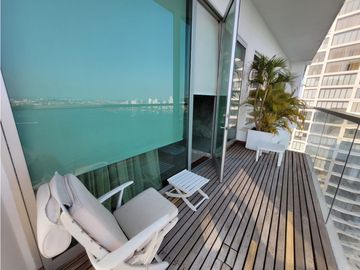 Apartamento Bocagrande sobre la bahia