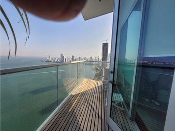Apartamento Bocagrande sobre la bahia