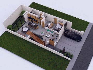 Casa  en Zibatá con diseño de autor -  Roof Garden y sala doble altura
