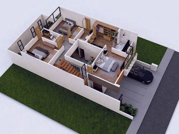 Casa  en Zibatá con diseño de autor -  Roof Garden y sala doble altura