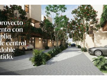 En Pre Venta Casa tipo Townhouse en Temozón Norte, Mérida, Yucatán (3 y 4 Rec)