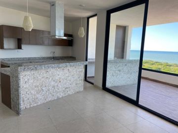 Departamento en venta frente al mar de Telchac Puerto.