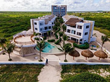 Departamento en venta frente al mar de Telchac Puerto.