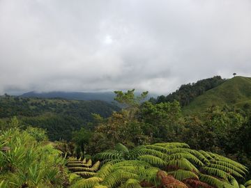 Rancho entre nubes y montañas en Cuetzalan Puebla