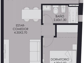 Departamento en Venta un dormitorio en Rosario - Zona Centro