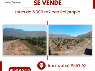 Se vende Terrenos en Jorquera/Santa Rosa