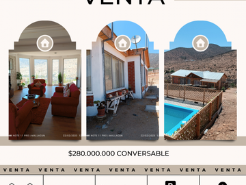 Se vende Casa en el Balcón de Illapel