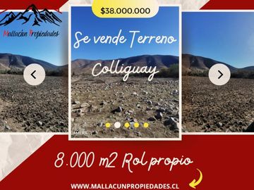 Se vende Terreno Colliguay