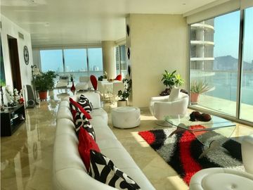 A LA VENTA EN CARTAGENA LUJOSO APARTAMENTO FRENTE AL MAR